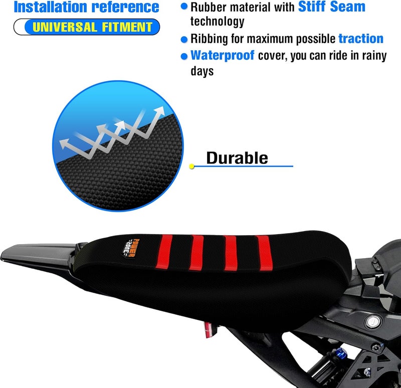 MCHMFG Motorcycle Dirt Bike Seat Cover for Surron Sur Ron Light Bee X/S - E Bike Seat Cover (Red) - Image 5